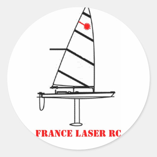 Runder Autocolant FRANCE LASER RC Aufkleber (Vorderseite)