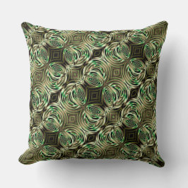 Runder Beige- und Minzhandgriff aus Metall und Gla Kissen