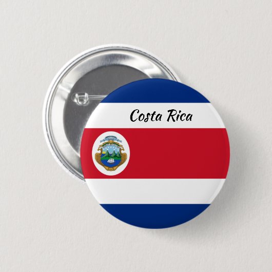 Runder Button der Costa Rica (Vorne & Hinten)