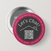 Runder Button des benutzerdefinierten QR-Code-Mark (Vorne & Hinten)