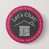 Runder Button des benutzerdefinierten QR-Code-Mark (Vorderseite)