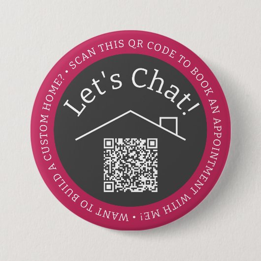 Runder Button des benutzerdefinierten QR-Code-Mark (Vorderseite)