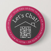 Runder Button des benutzerdefinierten QR-Code-Mark (Vorderseite)