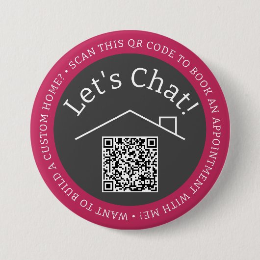 Runder Button des benutzerdefinierten QR-Code-Mark (Vorderseite)