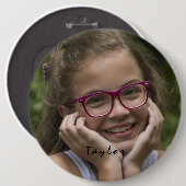 Runder Button für benutzerdefinierten Foto (Vorne & Hinten)