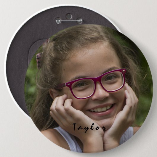 Runder Button für benutzerdefinierten Foto (Vorne & Hinten)