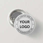 Runder Button für den Namen von Firmenlogo (Vorne & Hinten)