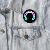 Runder Button für den Trans Morse Code (Beispiel)