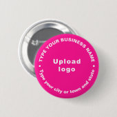 Runder Button für die Markenbezeichnung (Vorne & Hinten)