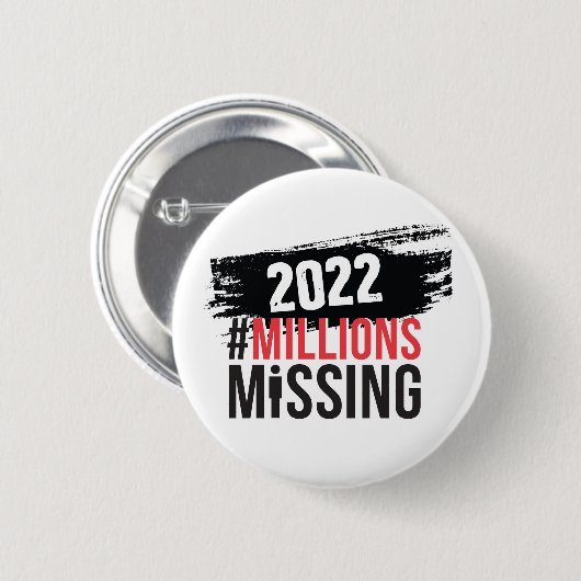 Runder Button für #MillionsMissing 2022-Logo (Vorne & Hinten)