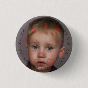 Runder Button für personalisiertes Foto