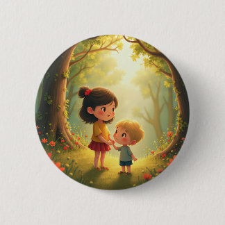 Runder Button in der Märchen