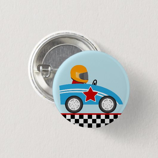 Runder Buttonknopf des Rennen-Autos Button (Vorne & Hinten)