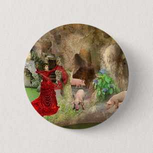 Runder Chapa von 5 cm Circe im Quinta da Regaleira Button