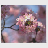 Runder Cluster von Sakura-Blume Geschenkpapier (Flach)