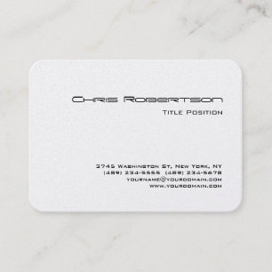Runder Corner Chubby Business Card Visitenkarte