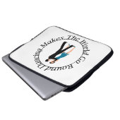 Runder Dance Laptop Schlauch 15 Zoll Laptopschutzhülle (Vorne Knopf)