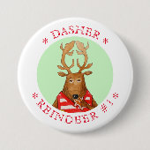 Runder DASHER-Button-Button Button (Vorderseite)