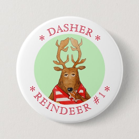 Runder DASHER-Button-Button Button (Vorderseite)