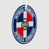 Runder Emblem der Dominikanischen Republik Ornament (Vorderseite)