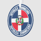 Runder Emblem der Dominikanischen Republik Ornament (Vorderseite)