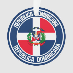 Runder Emblem der Dominikanischen Republik Ornament