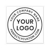 Runder Firmenname und URL-Logo-Vorlage Permastempel (Design)