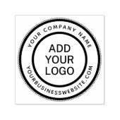 Runder Firmenname und URL-Logo-Vorlage Permastempel (Design)