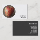Runder Foto - Apfel Visitenkarte (Vorne/Hinten)
