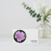 Runder Foto - Geranium Visitenkarte (Stehend Vorderseite)