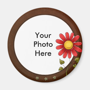 Runder Foto-Magnet Magnet