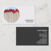 Runder Foto - Matches Visitenkarte (Vorne/Hinten)