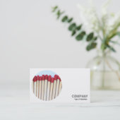 Runder Foto - Matches Visitenkarte (Stehend Vorderseite)