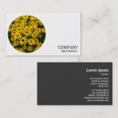 Runder Foto - Rudbeckias Visitenkarte (Vorne/Hinten)