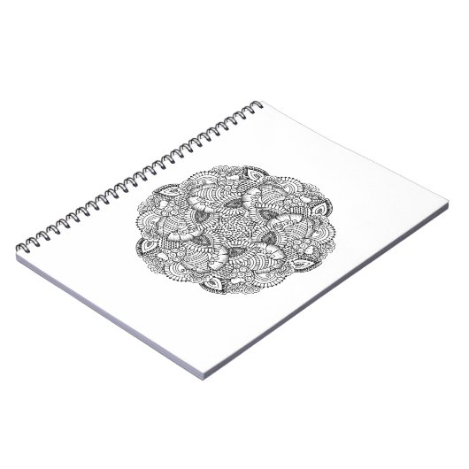 Runder Gekritzel-Entwurf Notizblock (Linke Seite)