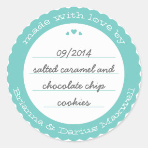 Runder Geschenkstreifen für gebackene Waren Aquama Aufkleber