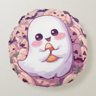 Runder Ghost Halloween Kissen - Niedliche Einricht