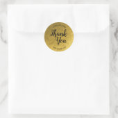 Runder Goldaufkleber Runder Aufkleber (Tasche)