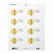 Runder goldener Hintergrund (Vorne)