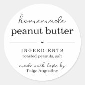 Runder, hausgemachter Stift für das Geschenkpapier Runder Aufkleber (Vorderseite)