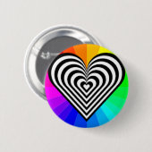 Runder Herz-Knopf Button (Vorne & Hinten)