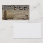 runder Heuballen Visitenkarte (Vorne/Hinten)