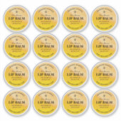 Runder Honey Bee Lip Beeswax Balm Labels (Vorderseite)