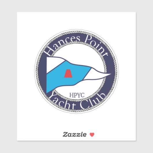 Runder HPYC Logo Vinyl Sticker (Blatt)