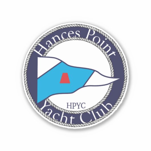 Runder HPYC Logo Vinyl Sticker (Vorderseite)