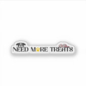 Runder Hundetag Aufkleber (Vorderseite)