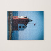 Runder Insel-Leuchtturm Puzzle (Horizontal)