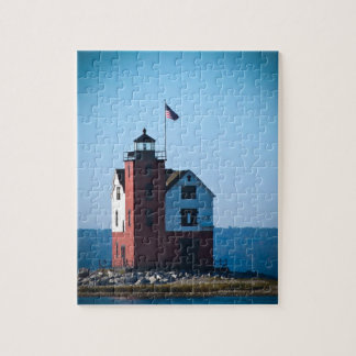 Runder Insel-Leuchtturm Puzzle