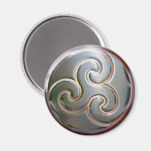 runder, keltischer Tiskele Magnet (Vorderseite/Rückseite)