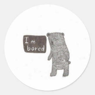 Runder Klebstoff Aufkleber